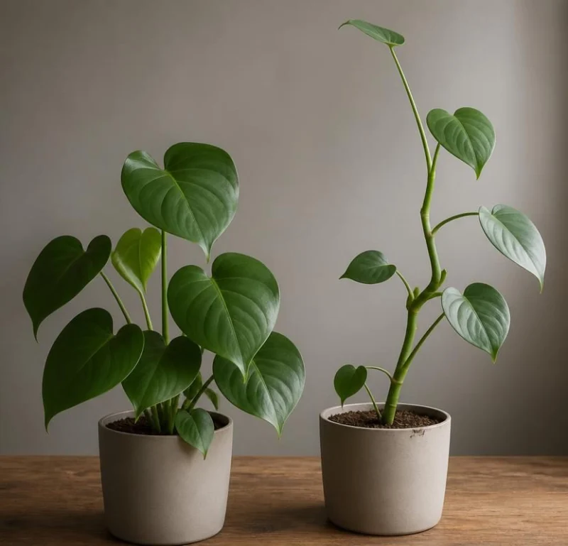 Młoda monstera a objawy niedoświetlenia