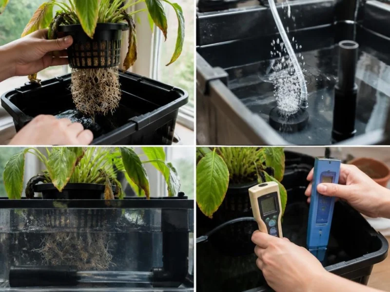 Szybka kontrola systemu hydroponicznego